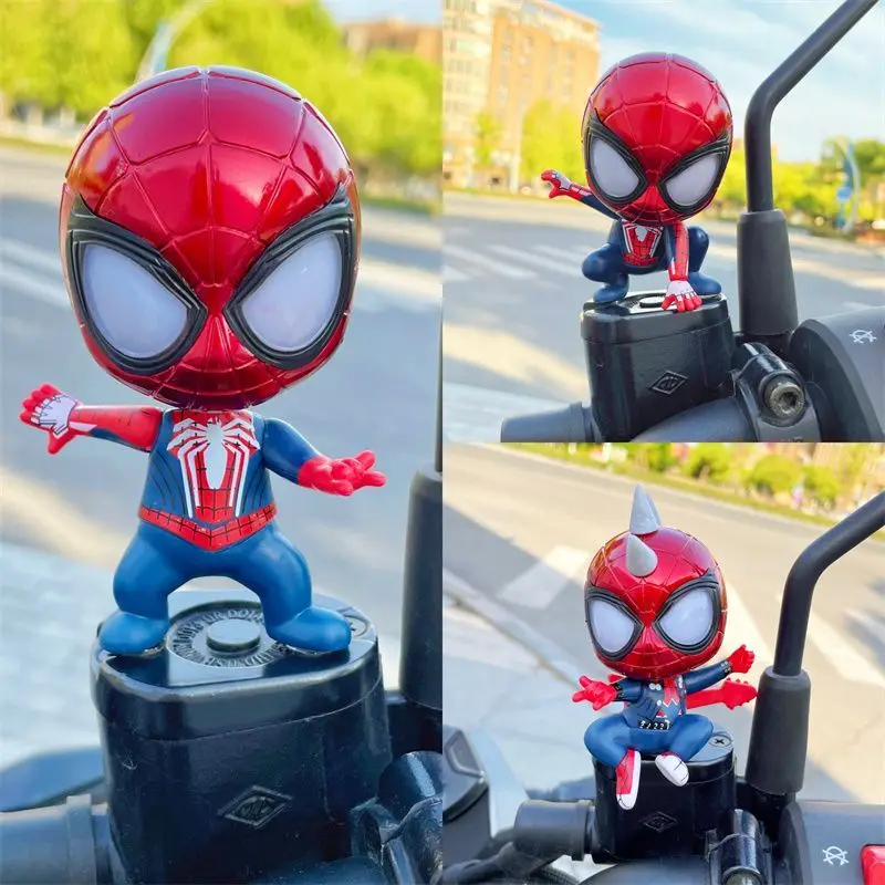 Spider Version Car Decor Hanging Ornament Dashboard Doll Cute Superhero Auto Accessories For Men Gift Idea