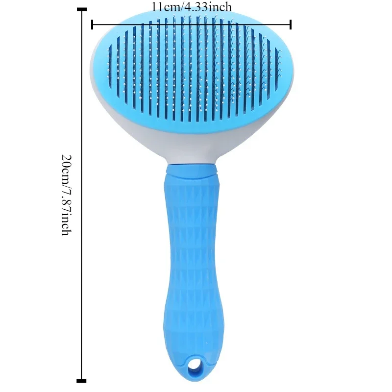 1pc Pet comb Fine needle One click hair removal To remove floating hair Cat Dog Automatic shedding of hair Pet Supplies & Pet