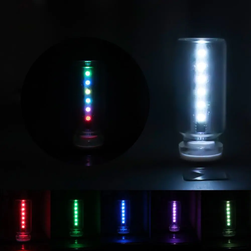 

Clear/Frosted Glass USB Night Light Touch Control DC5V Car Atmosphere Lamp Ambient Lighting Adjustable Brightness