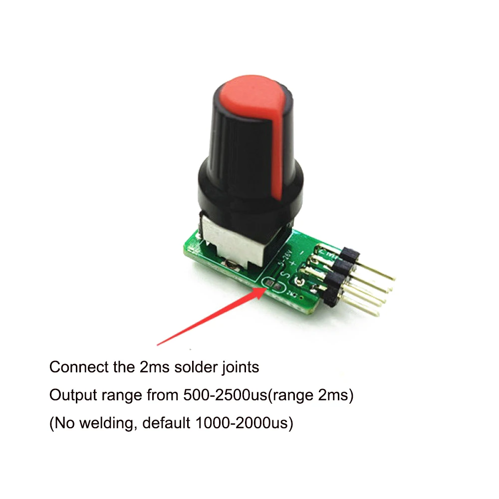 

3-8V Servo Tester Module ESC Testing Brushless Fan Motor Governor PWM Signal Output for RC Aircraft Model with LED Indicator