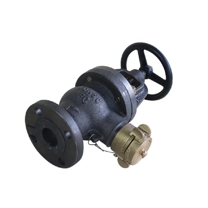 Jis F7333-5K&10K Globe Hose Valve Stop Valve CN;CHO Marine Angle Type Cast Iron Water Normal Temperature General Stainless Steel