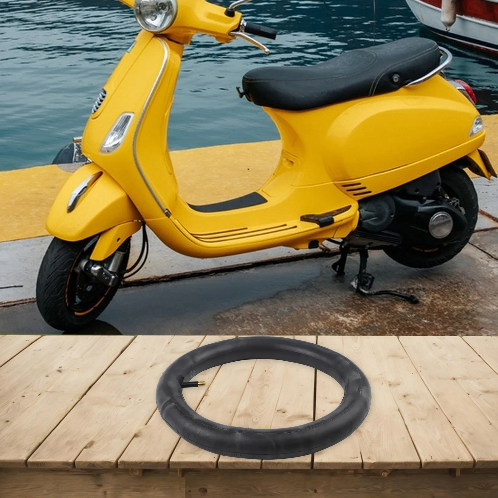 

12 Inch Bicycle Inner Tube for Electric Bikes Fits 12x2x1.75 and 12x2x0.95 Tire Sizes with Bent Valve Configuration