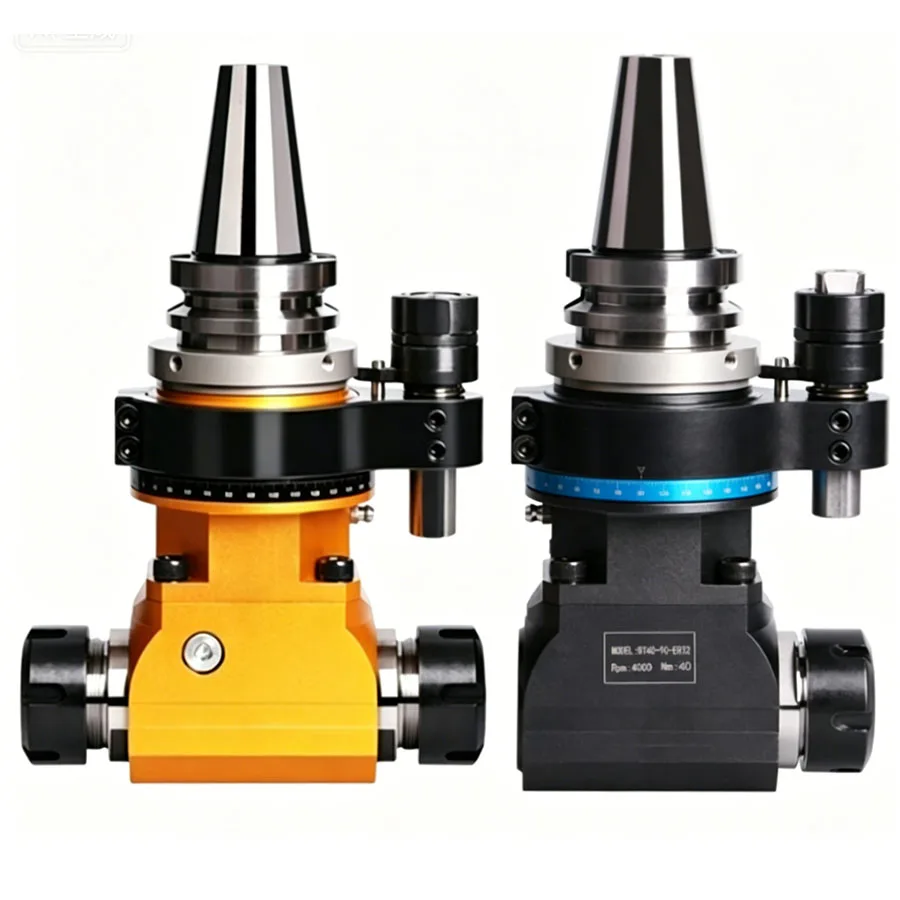 CNC machining center BT40 BT50-ER32 90 ° angle head side milling head right angle head side processing
