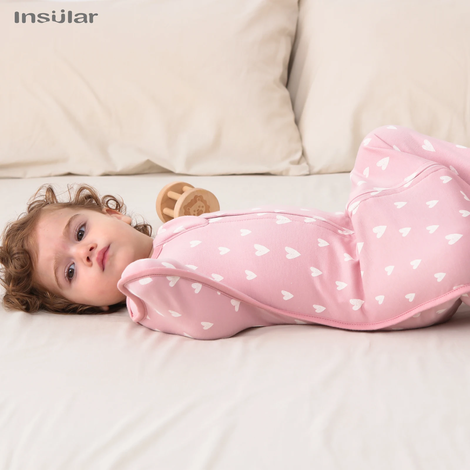 INSULAR Four Seasons New Baby Sleeping Bag Newborn Baby Sleeveless Sleep Bag Thin Cotton Soft 2-Ways Zipper Diaper Changing Bag