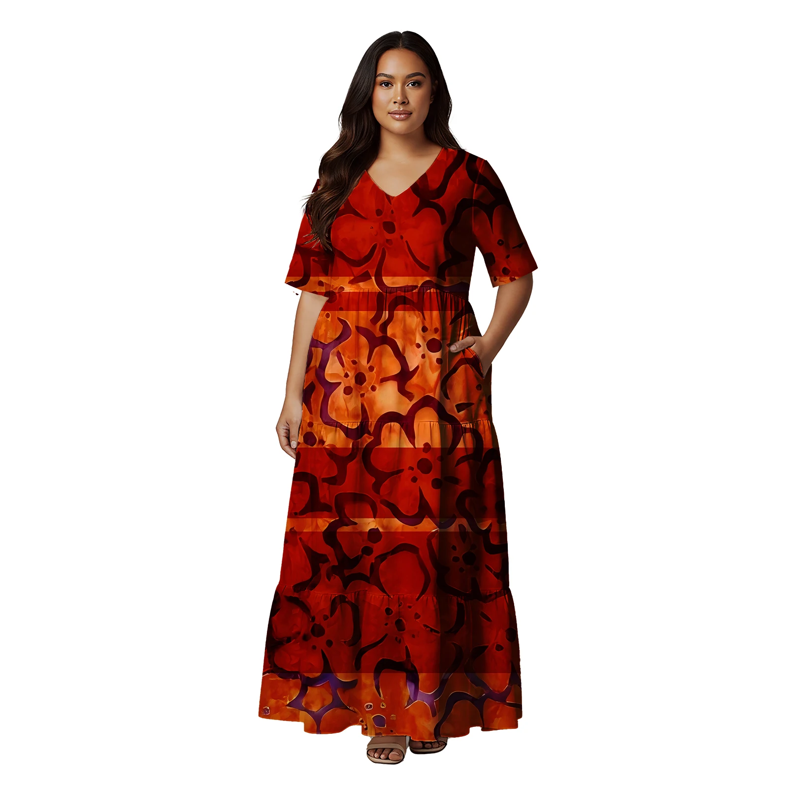 

Женская одежда с гавайским принтом и цветами, женские юбки на заказ, платья Tonga Fiji в этническом стиле, самоедское женское длинное платье, полинезийская юбка