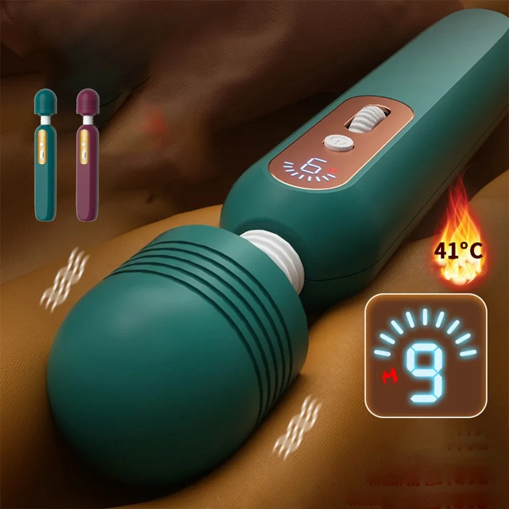 Digital Display Female Masturbation Roller AV Stick Vibrator Speed Regulation Clitoris Stimulator Sex Tool for Adults