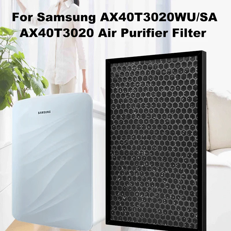 Hepa Dust Collecting Deodorizing Filter compatible with Samsung AX40T3020WU/SA AX40T3020 Air Purifier Filter