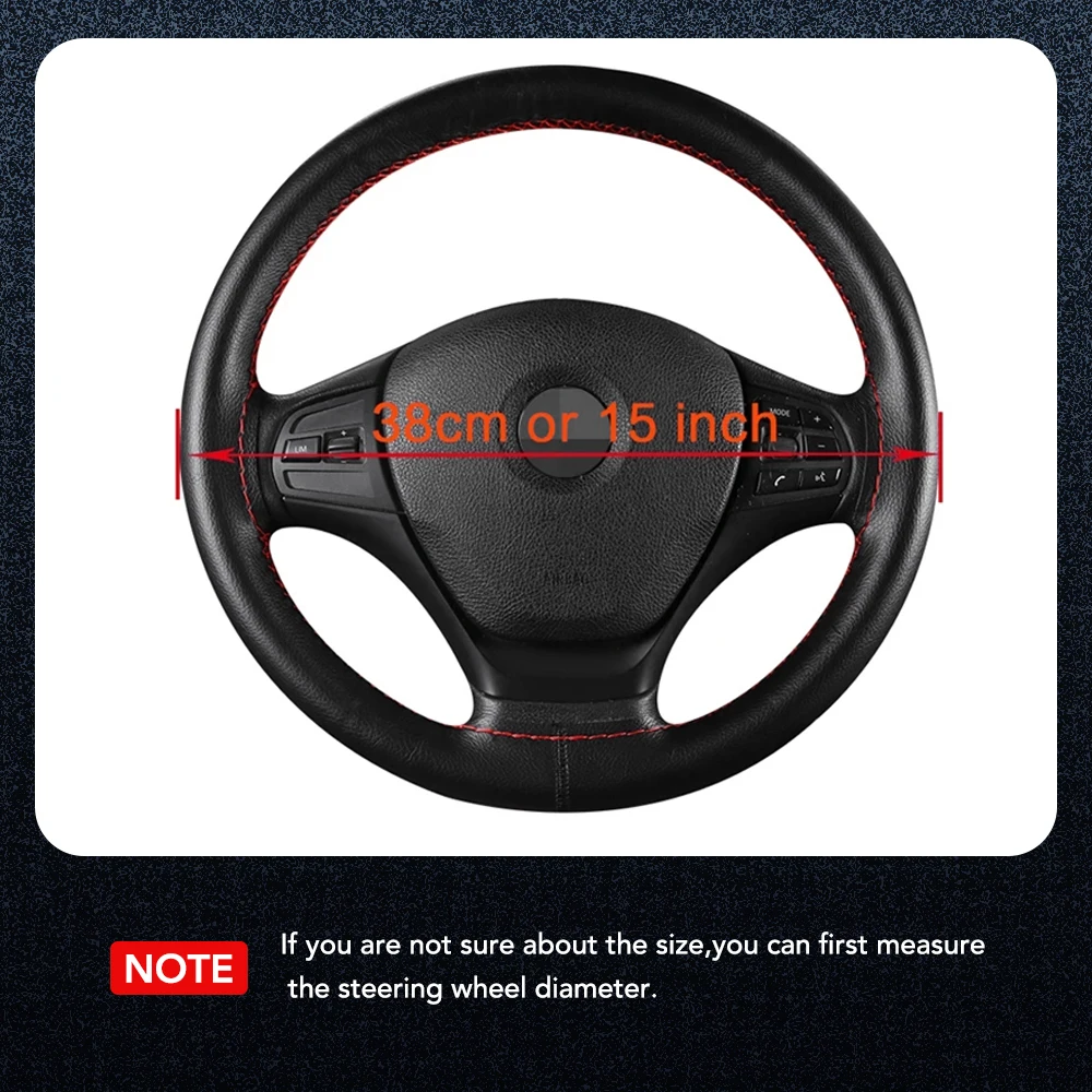 Car Leather Steering Wheel Cover Styling for Kia Ceed Sportage Rio X H Line 3 4 Optima K4 Cerato