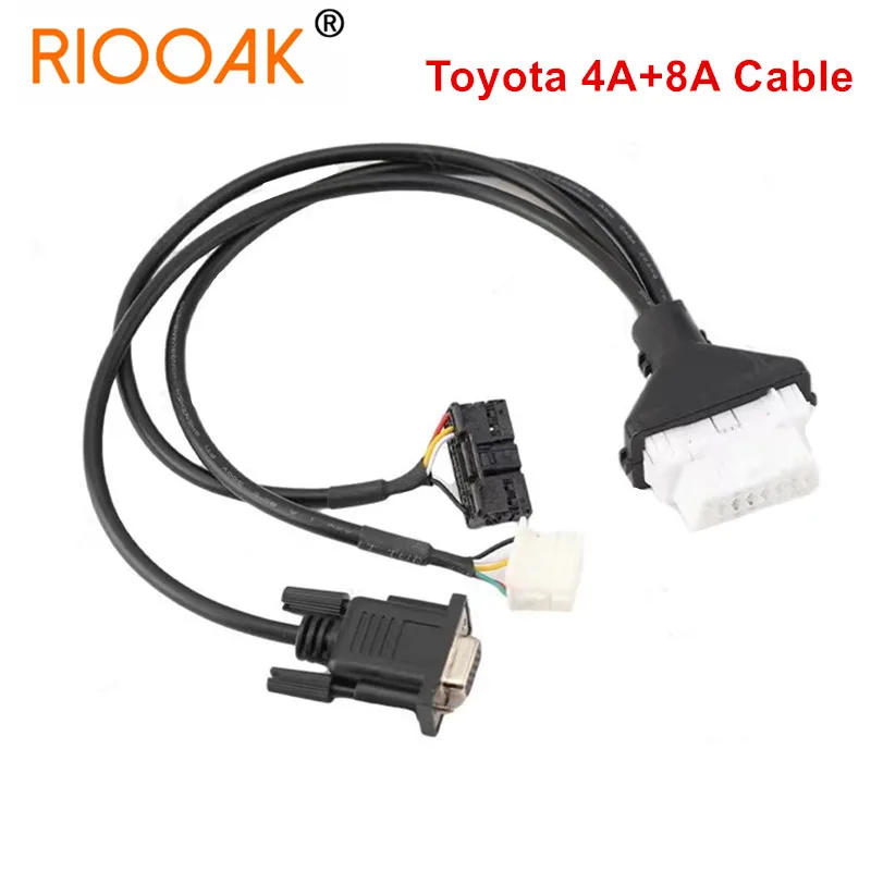 2 in 1 Directly Programming Cable 4A And 8A Cable for Toyota 4A 8A Remote Programming Work For Autel GBox X300 DP PAD2