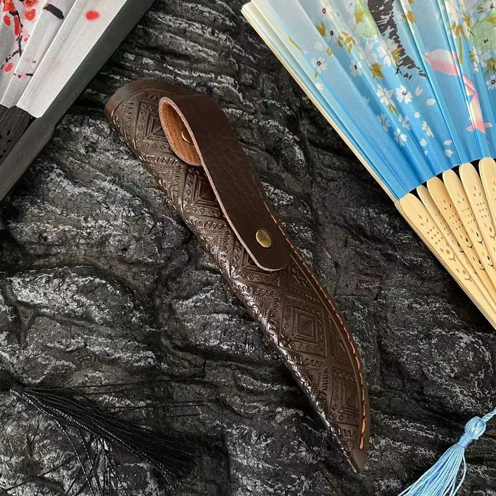 With Waist Belt Buckle Knife Sheath Multistyles Pocket Leather Sheath Belt Knife Protective Cover Outdoor Accessories