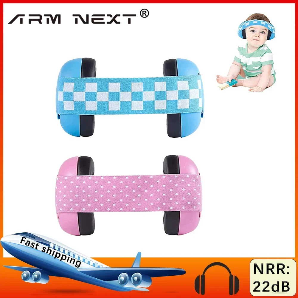 ARM NEXT-Protège-oreilles pour bébé avec bande de sauna élastique réglable, protection auditive, réduction du bruit