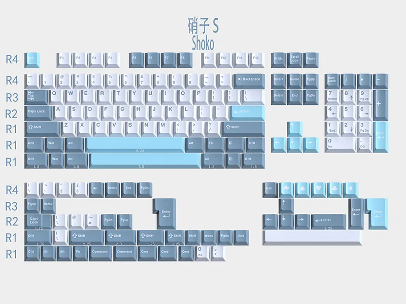 

163 Keys Tuzi Nuke Data Apes Classic Red Shoko Keycaps Cherry Profile ABS Double Shot Key Caps For MX Mechanical Keyboards