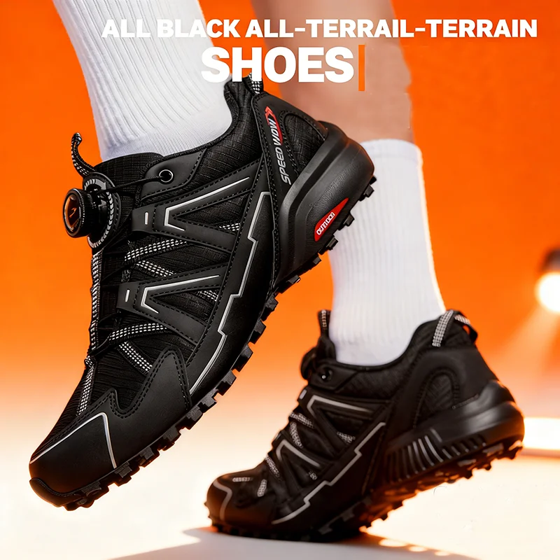 Neu eingetroffene Herren-Wanderschuhe, atmungsaktiv, zum Schnüren, Trekking, mit Dämpfung, Outdoor-Kletter- und Tourismus-Sneaker für Herren – Detail 2