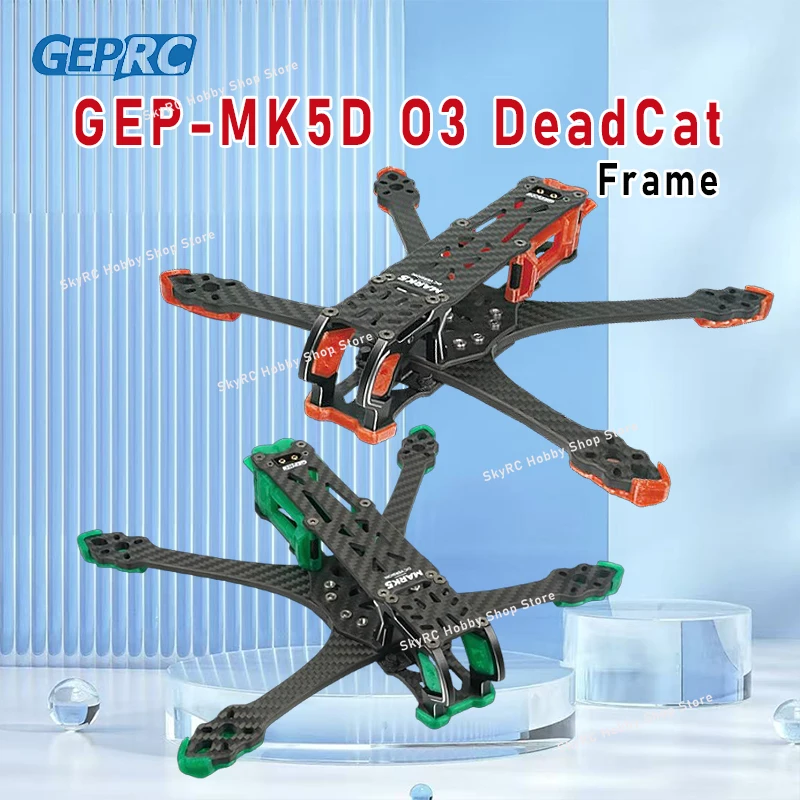 

GEPRC GEP-MK5D O3 DeadCat Frame - 5inch Frame for O3 Air Unit FPV Racing RC DIY Models