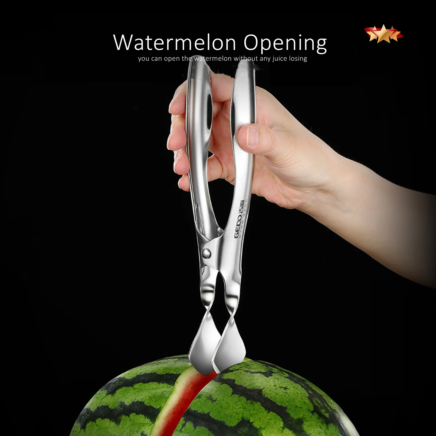 شهادة LFGB 304 الفولاذ المقاوم للصدأ المطبخ دوريان المفرقع الترا توفير الطاقة فتاحة البطيخ أداة خاصة للعائلة