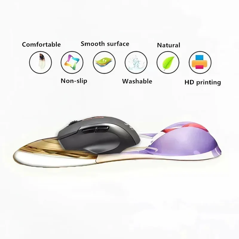 Lyou 2025 almohadilla 3D Ilulu Dragon Maid Oppai alfombrilla de ratón Anime Manga Boobpad pecho Gaming reposamuñecas ratón MatDIYyan Cosj ★ ★ ★   kk.