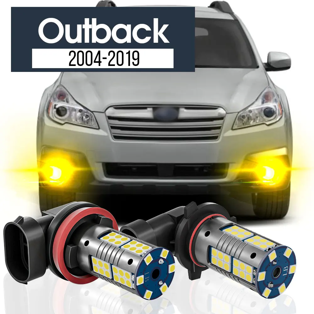 

2pcs LED Fog Light Lamp Blub Canbus Accessories For Subaru Outback 2004-2019 2007 2008 2009 2010 2011 2012 2013 2014 2015 2016