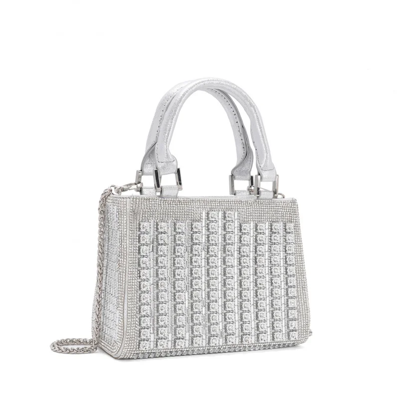 Popular diamond-embellished evening clutch bag for women, hand-held rhinestone bag, shoulder and crossbody bag