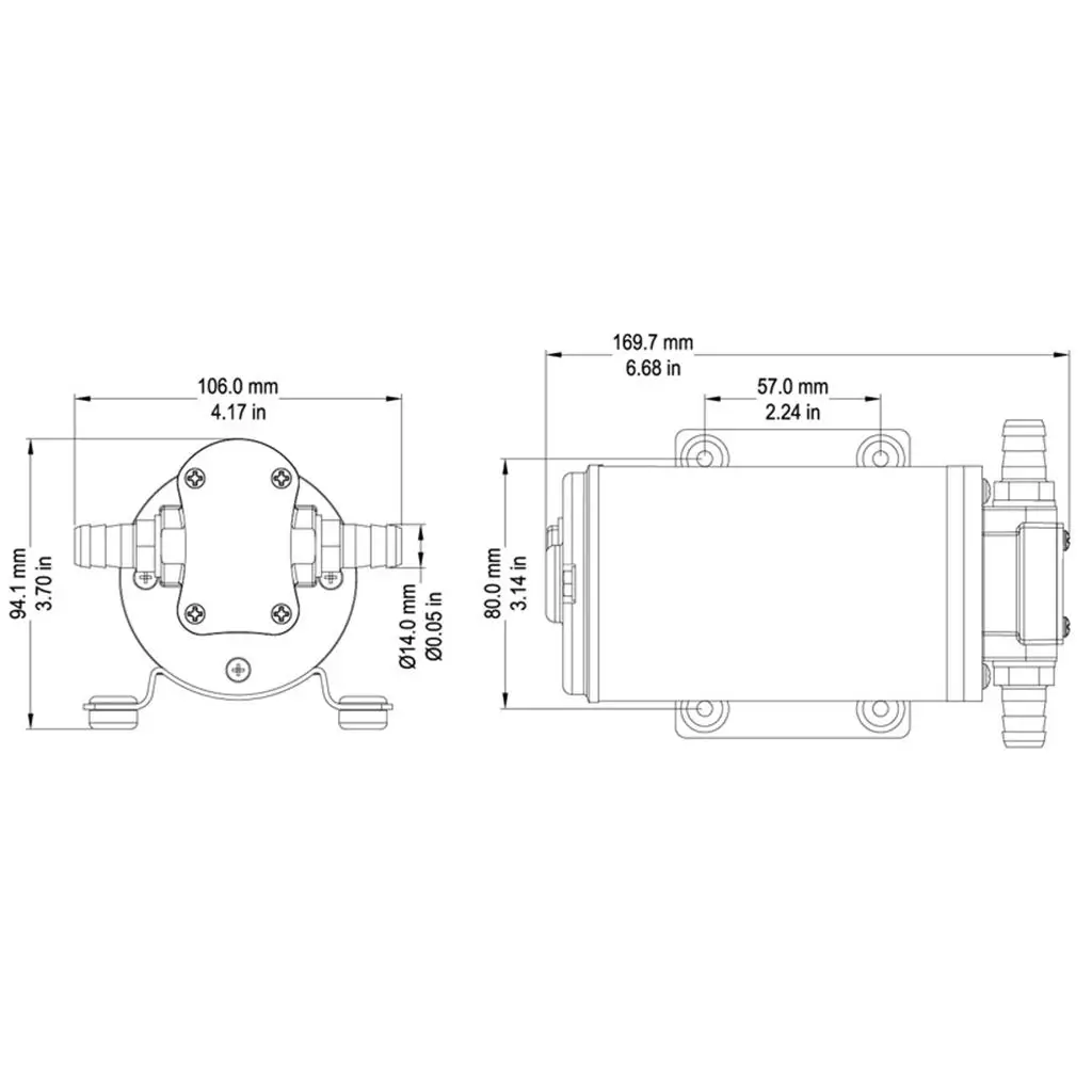 

Black Scavenge Impellor Gear Pump Heavy Duty Electric Oil Transfer Pump for Car Boat Caravan Applications