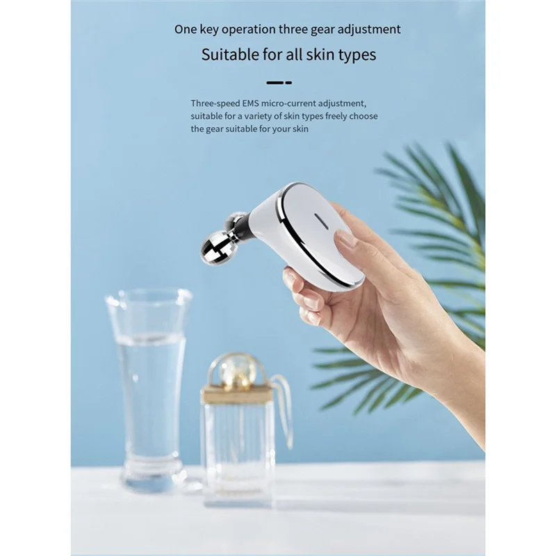 AA20-Microcurrent Vibrerend Schoonheidsinstrument Elektrische Face Lift Roller Massager Huid Draai Massage Schoonheidsapparaten