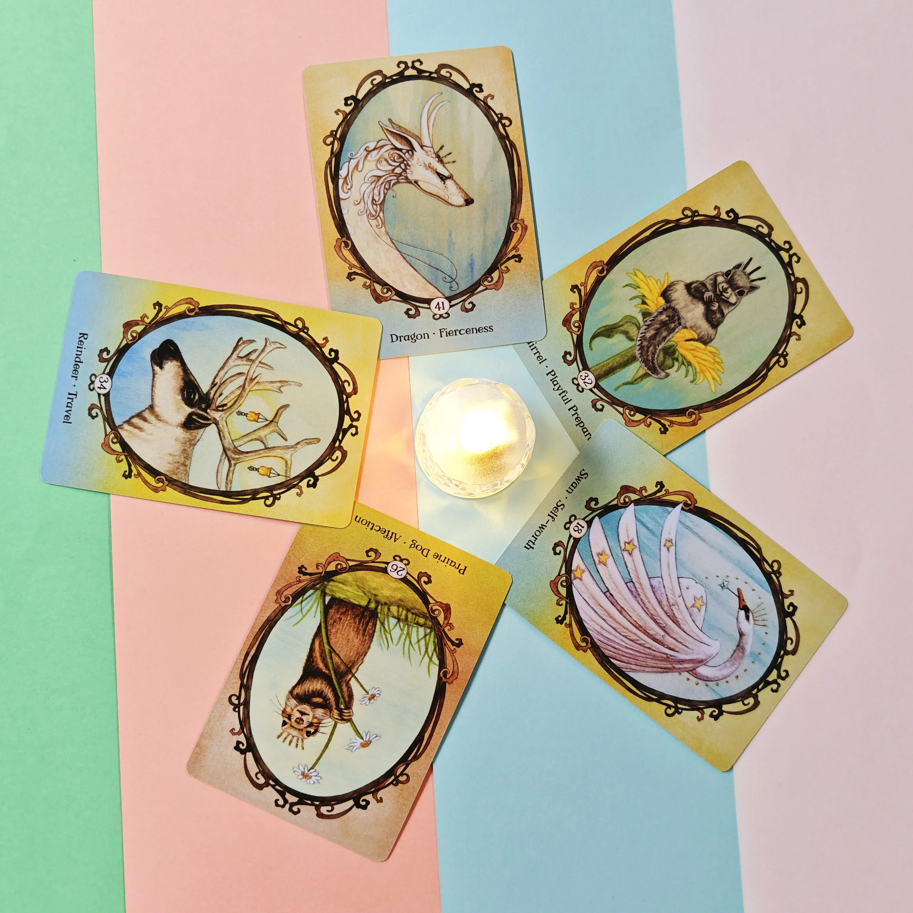 الجناح حافر ومخلب أوراكل 44 قطعة بطاقات النسخة الإنجليزية التارو سطح السفينة العرافة حفلة العرافة طبعة سطح السفينة لعب الألعاب #5