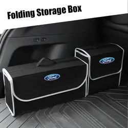Car Folding Storage Box Trunk Organizer Box Storage Bag Accessory For Ford Mondeo STRACING Fiesta mk6 5 mk8 mk4 mk7 F150 Ranger