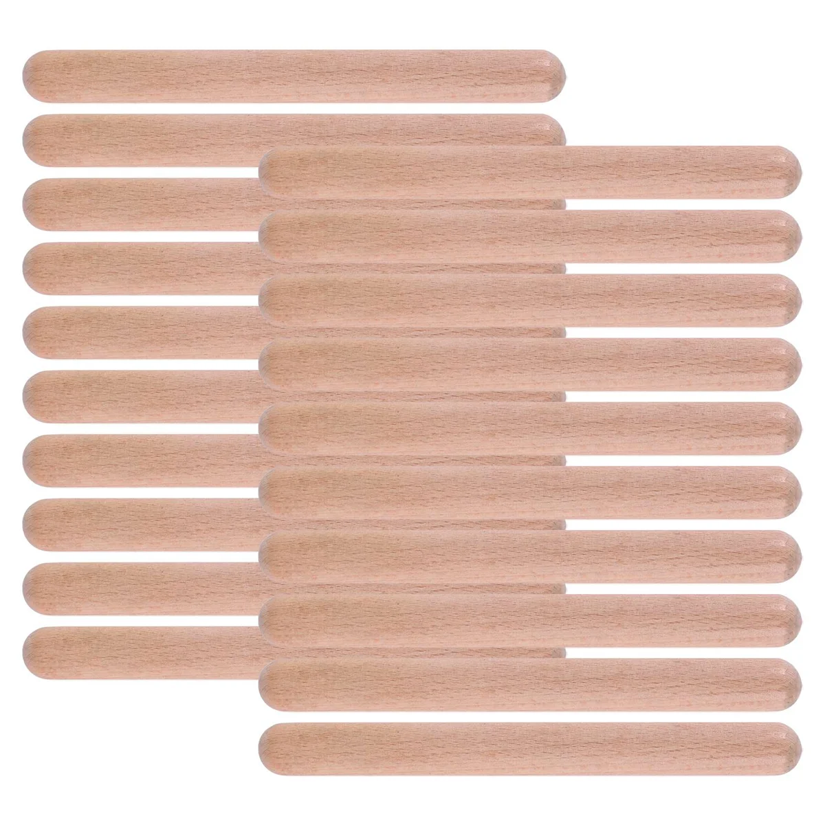 A03v 20 peças 8 Polegada crianças ritmo varas música lummi varas clássico madeira claves instrumento de percussão musical varas musicais