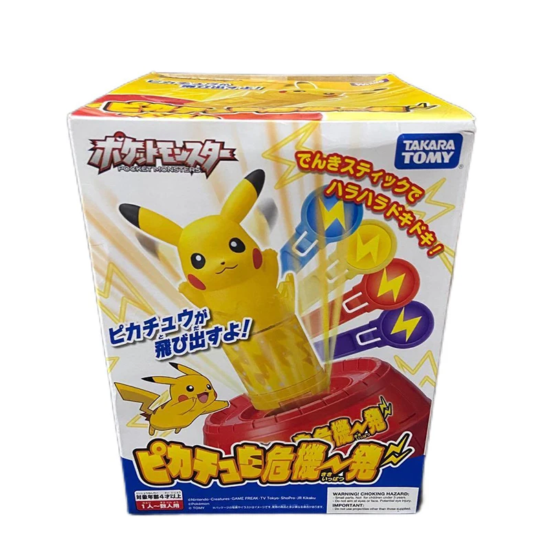 

Takara Tomy Pikachu Pop-up Pirate Game Pokemon Figure Toys Classic Anime Peripherals Collectibles Models Party Table Games Gifts