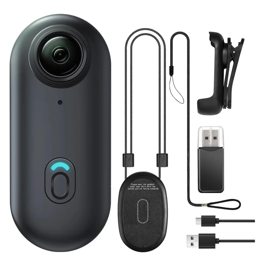 4K Mini WiFi-actiecamera Duim POV-camera Draagbare bodycam Draagbare sportcamera met waterdichte behuizing Fietsen Reizen - afbeelding 1
