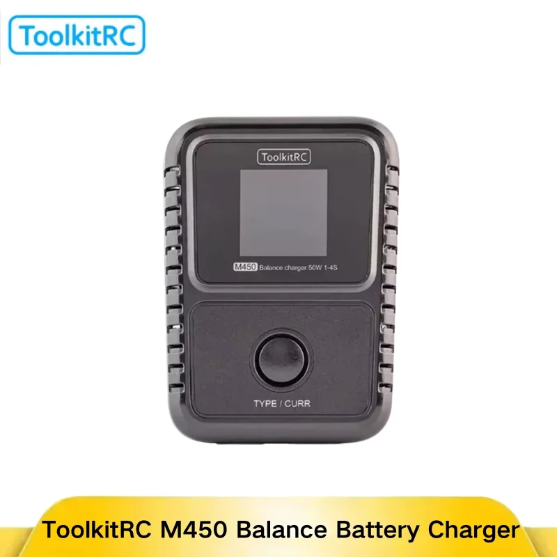 

ToolkitRC M450 Зарядное устройство переменного тока мощностью 50 Вт. Простая в использовании часть радиоуправляемого автомобильного дрона — широкая совместимость — зарядное устройство для аккумуляторов Lipo LiHV LiFe с 2-4S.
