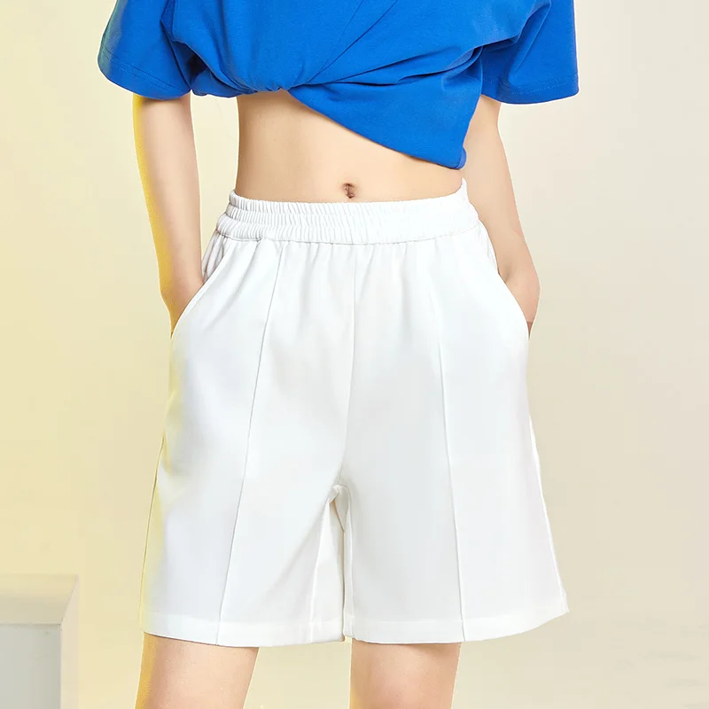 Women\'S Fashion Trend Simple And Versatile 5-Point Trousers Summer Lady 2023 New Student Korean Loose Shorts Sports Casual Pants