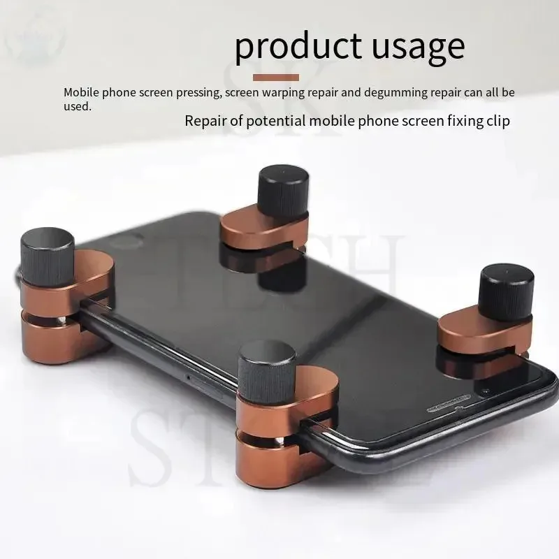 4pcs Clamp Holder Adjustable Mobile Phone Repair Tool LCD Display Screen Fasten Clip Tablet Accessory Mobile Phone Screen Press