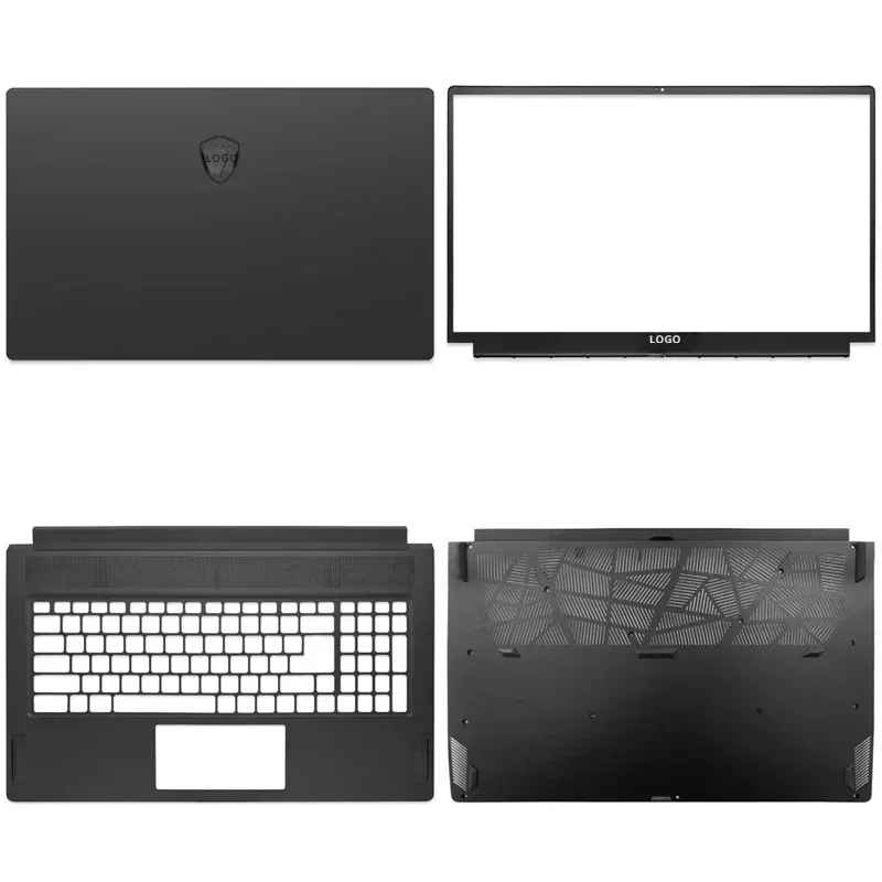 

New For MSI Stealth GS76 MS-17M1 Laptop LCD Back Cover Front Bezel Upper Palmrest Bottom Base Case Keyboard Hinges