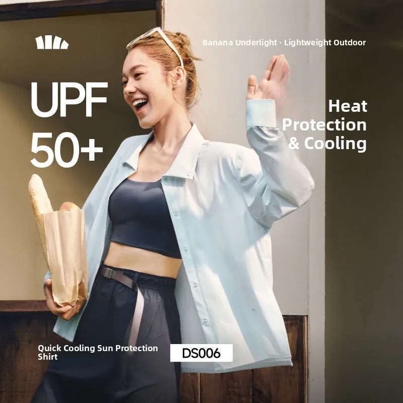 

Женская дышащая солнцезащитная одежда для активного отдыха, термостойкая, с защитой от УФ-излучения, для путешествий и активного отдыха, Stand F...