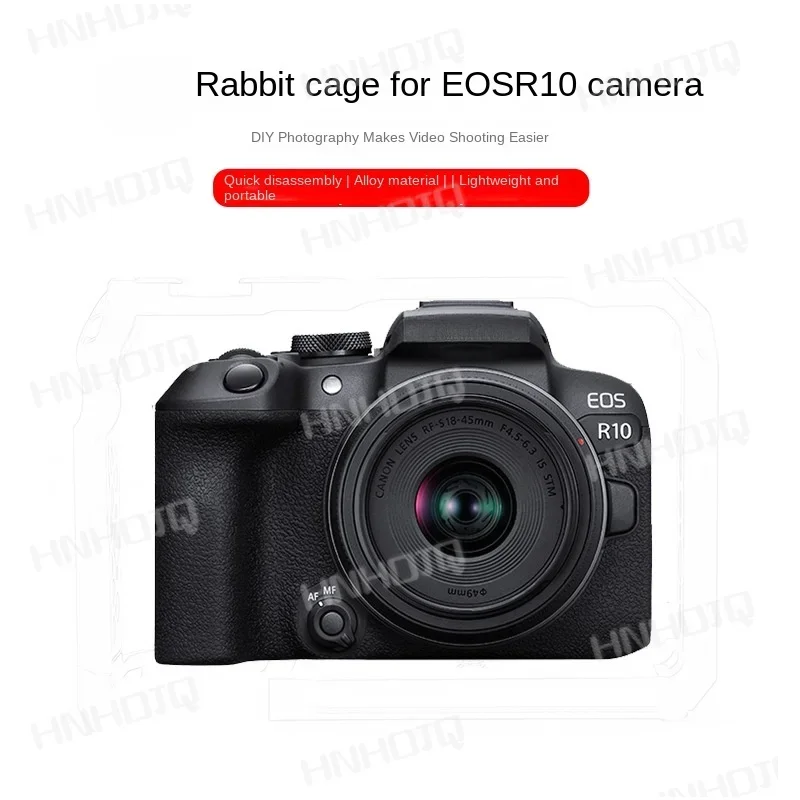 

For Eosr10 Camera Rabbit Cage Mirrorless Camera R10 Rabbit Cage Stabilizer Expansion Vertical Shot Video Photography Kit