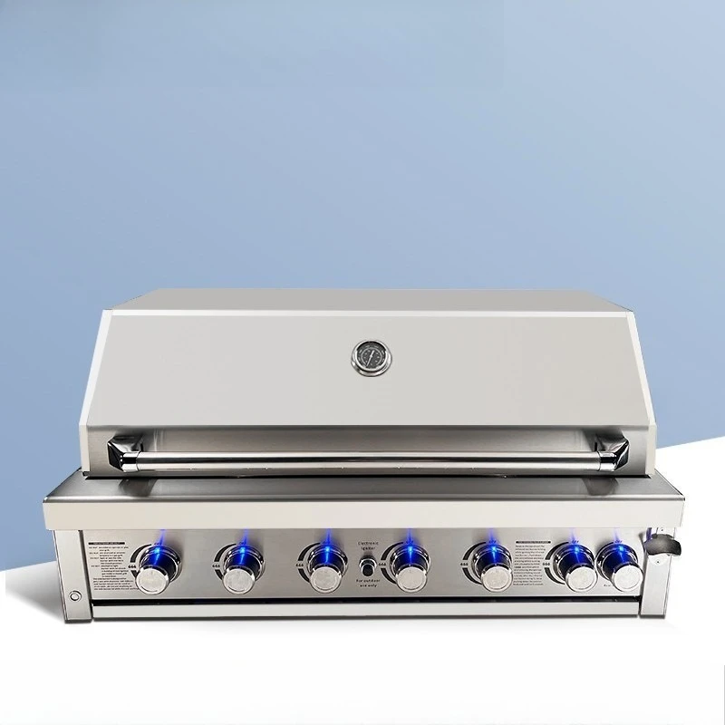 Outdoor kitchen patio BBQ 304 stainless steel villa garden terrace recessed c