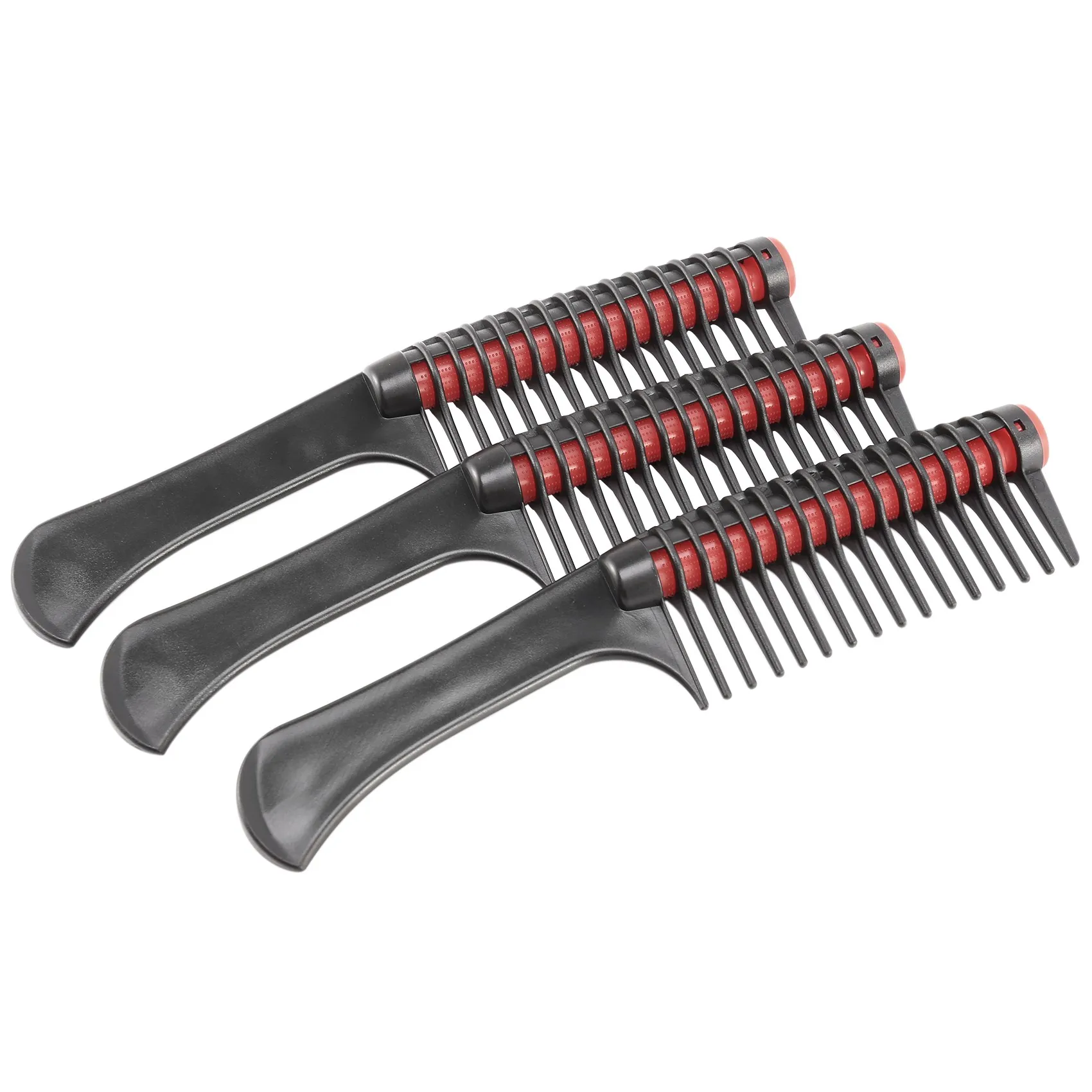 VEHO-3 Pack Hair Comb, Comb Roller, Detangling Roller Comb Integrated Hair Roller Comb, Anti Splicing Comb For Salon Barber Hair