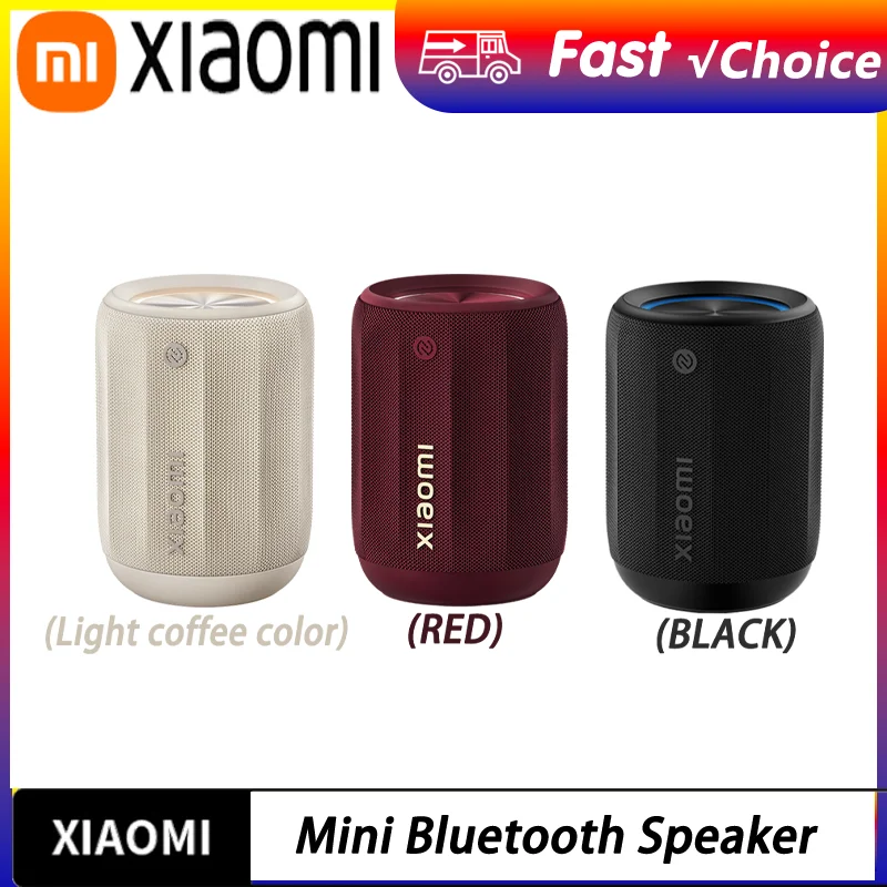 NEW Xiaomi Bluetooth Speaker Mini ASM01A Bluetooth 5.3 RGB Light IP67 360°Omnidirectional Stereo Outdoor Portable Sound CN