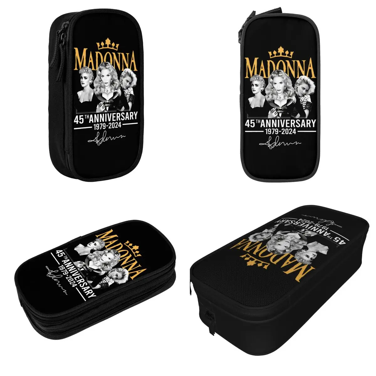 Madonna Singer Pop Classic Music Pencil Case Lovely Pen Holder Bags Student Big Capacity Students School Zipper Pencilcases