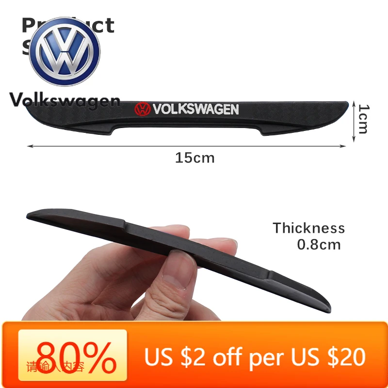 

Горячие эмблемы, 4 шт., защитные наклейки на край двери автомобиля, защита от столкновений, полоса для Volkswagen Polo Golf T5 7 4 Touran Jetta Trans