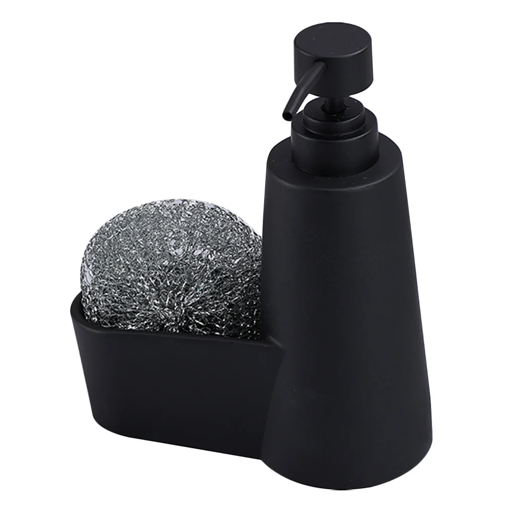 

Soap Dispenser with Sponge Holder for Kitchen Sink Stylish Storage Large Capacity for Liquid Soap Shampoo Body Wash