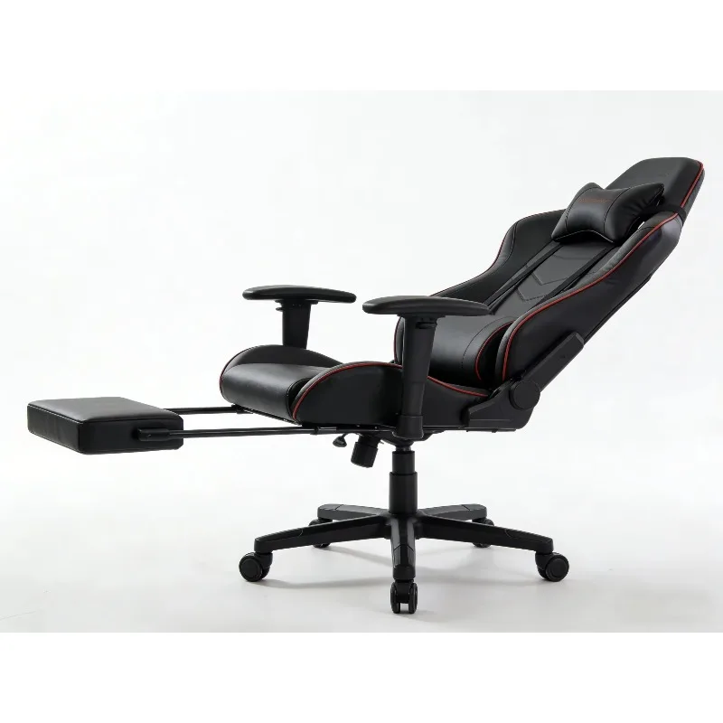 

Ergonomic Gaming Chair Lumbar Support Fixed Armrests Reclining Adjustable Height High Back Swivel Seat for Pro Esports Comfort
