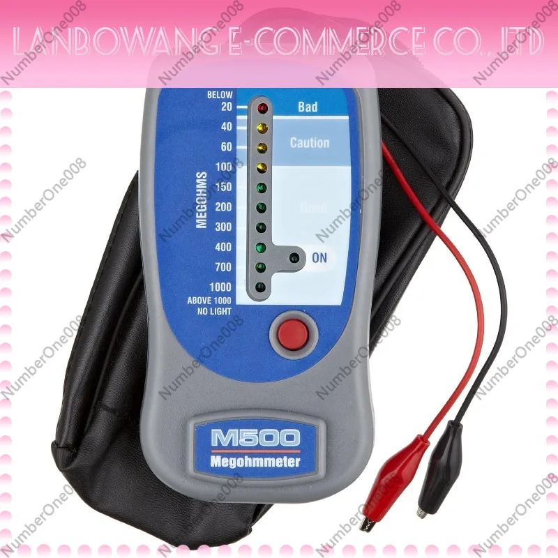 

Supco M500 Megohmmeter Digital Insulation Resistance Tester Electronic Ohm Meter for Engineer Testing Sample