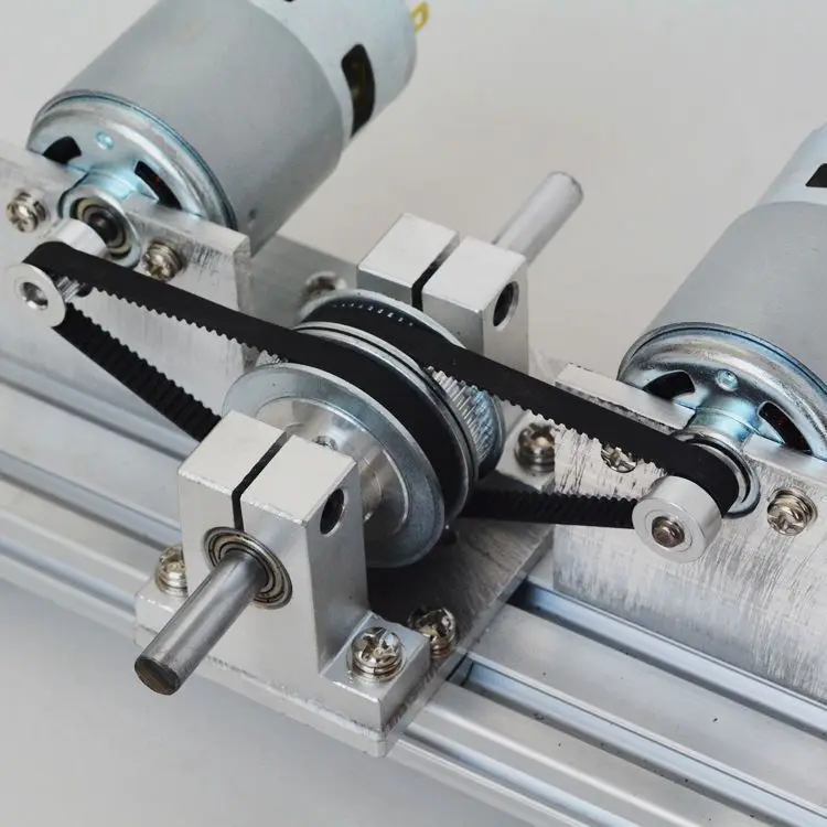 Dual-motor Drive, Forward and Reverse Rotation, DIY Lathe Spindle, High Torque, High Speed, Grinding, Cutting