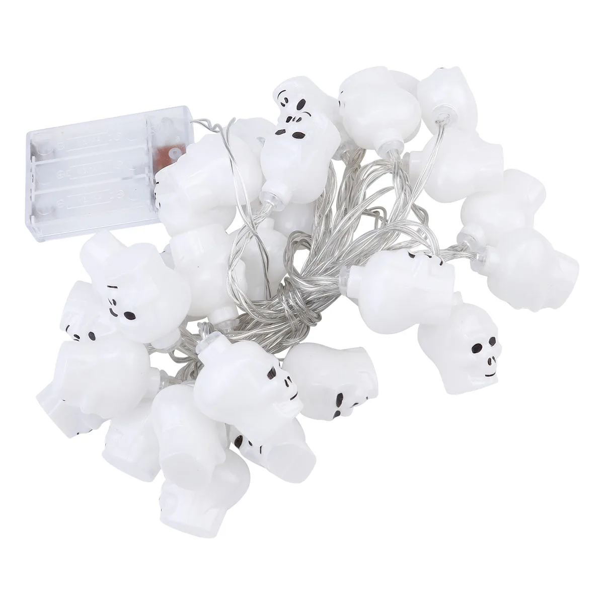 

Vintage Decor Skull String Lights Atmosphere Decoration Props for Halloween Adornment Projection Decorations White
