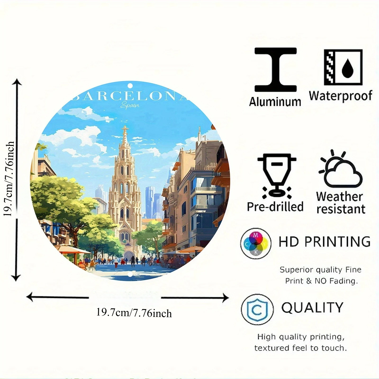 Barcelona Spain Scenic Illustr - Home Barcelona ulasan dan harga
