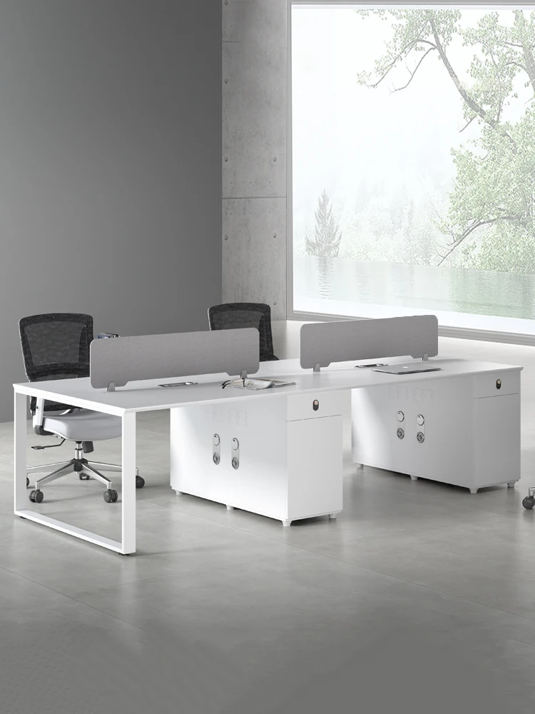 Office desk minimalist modern staff combination modern screen