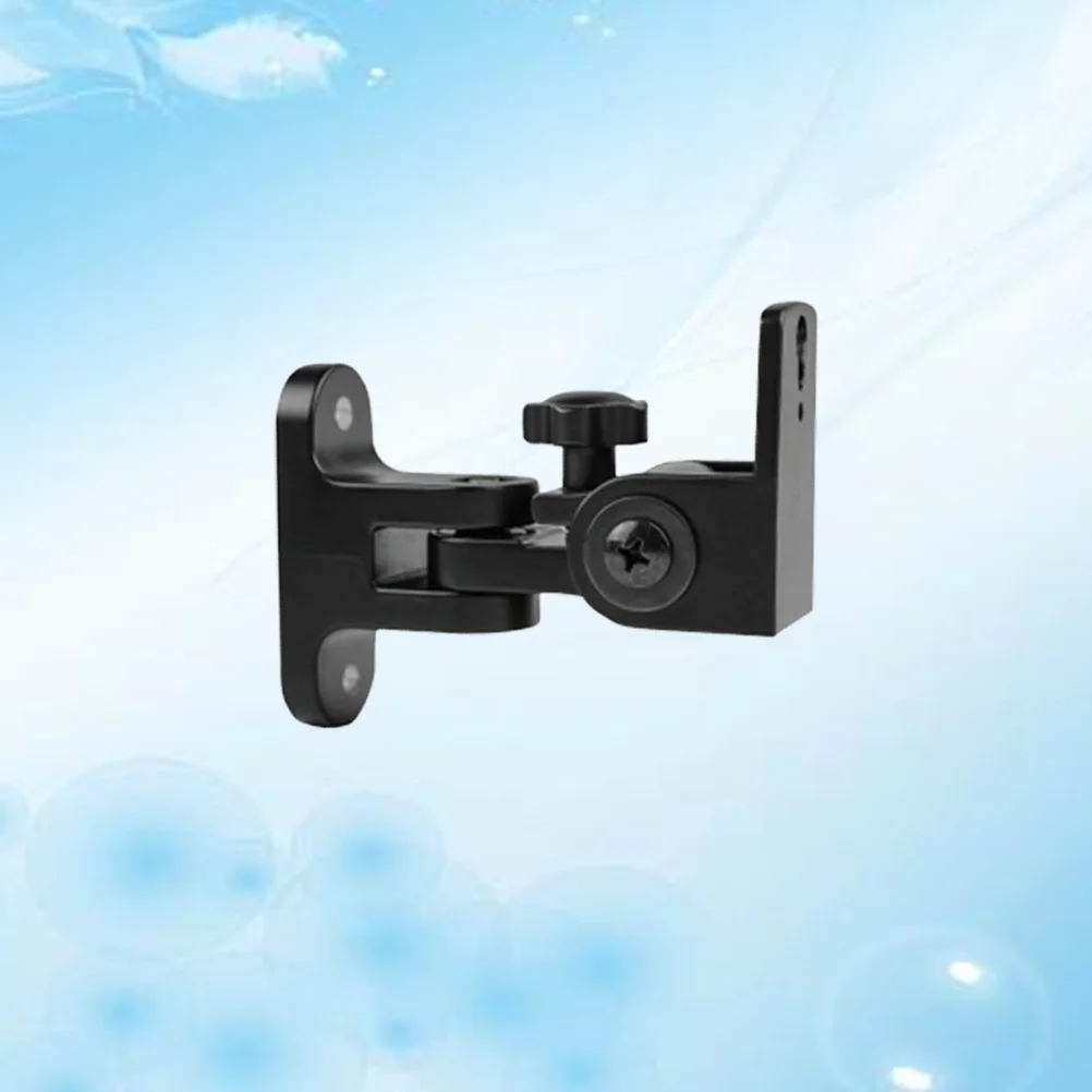 

1Pcs Speaker Wall Mount Bracket Zinc Alloy Black Universal Use 180 Degree Rotatable Home Cinema Satellite Speaker Holder