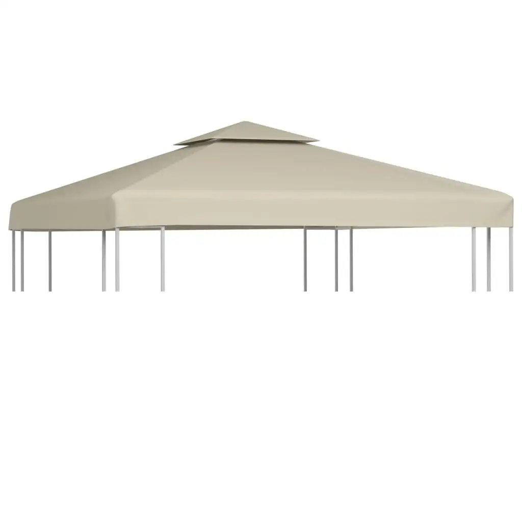 Beige 3x3m Gazebo Canopy Replacement Cover - 310g/m² Heavy-Duty Waterproof Awning