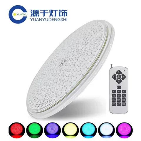 IP68 수영장 18W 25W 35W 빛 수지 채워진 빛 12V 자리 Piscine LED Couleur RGB PAR56 프로젝터 + FB 원격 동기